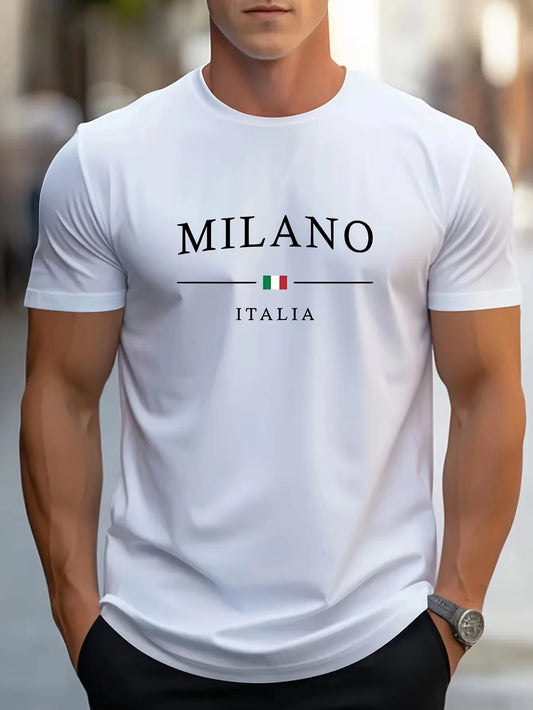 MILANO Print Cotton T-Shirt