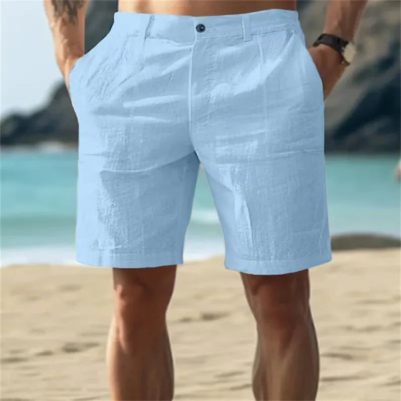 Linen Flow Shorts — Breathable Cotton-Linen Shorts