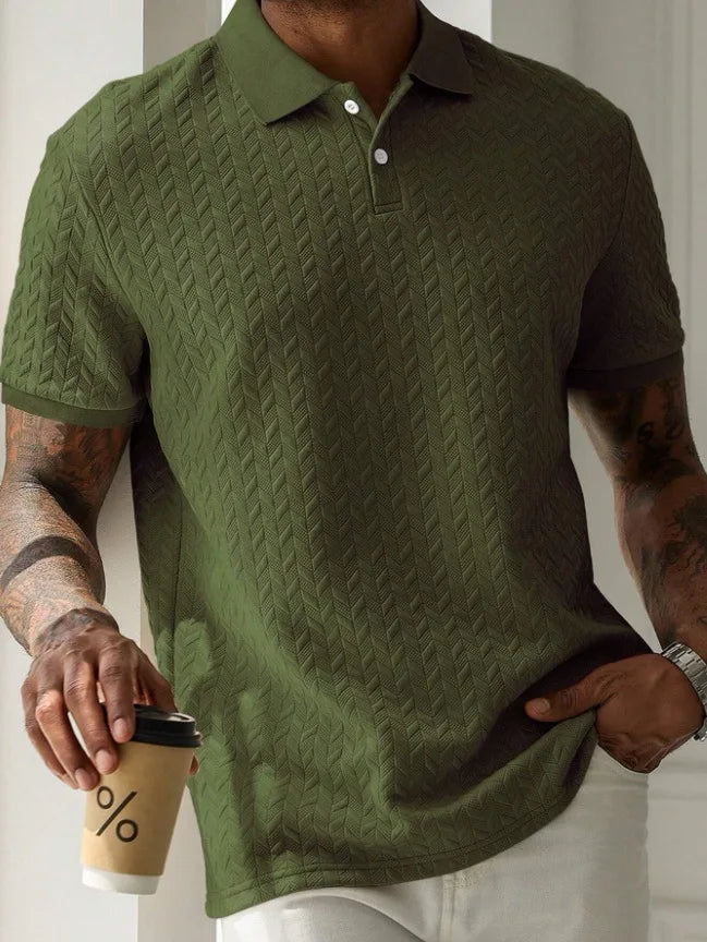 Plaid Casual Collar Polo Shirt