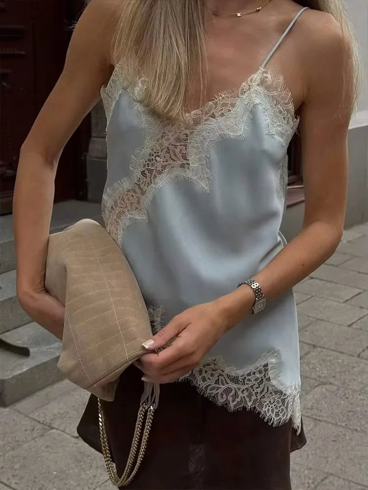 Lace V-Neck Camisole Top