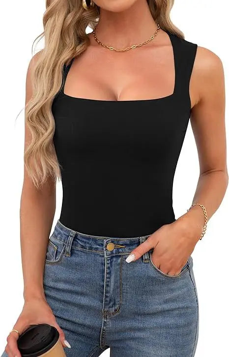 Square Neck Sleeveless Top