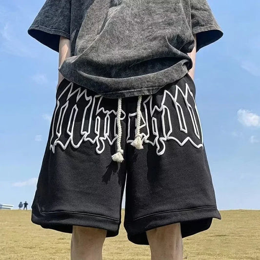 Printed Athletic Shorts, Streetwear