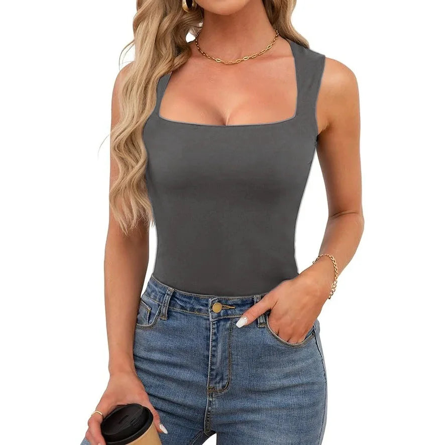 Square Neck Sleeveless Top