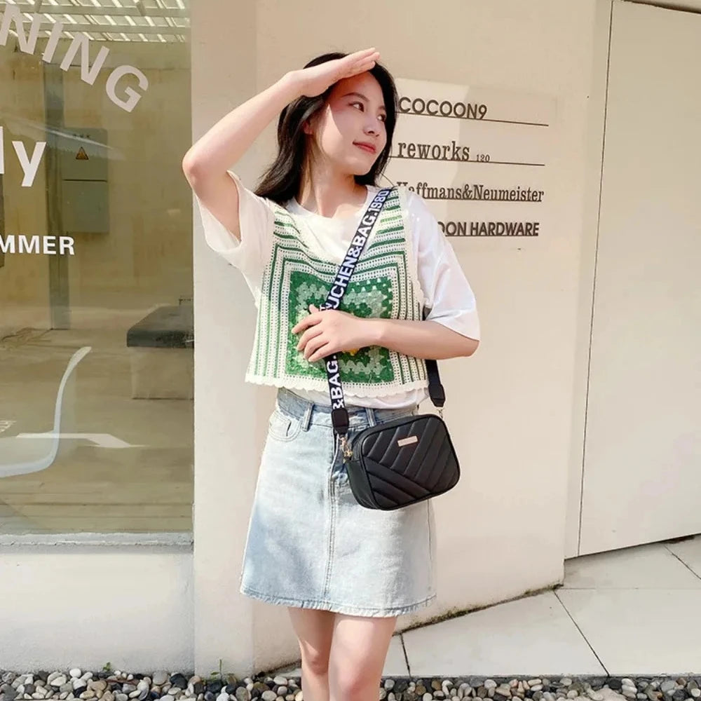 PU Camera Bag Crossbody