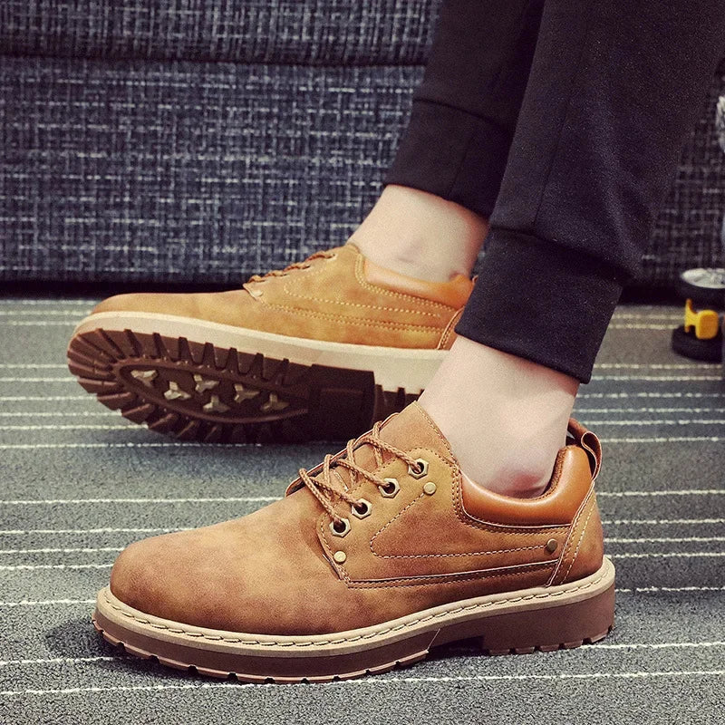 British-Style Leather Ankle Boots