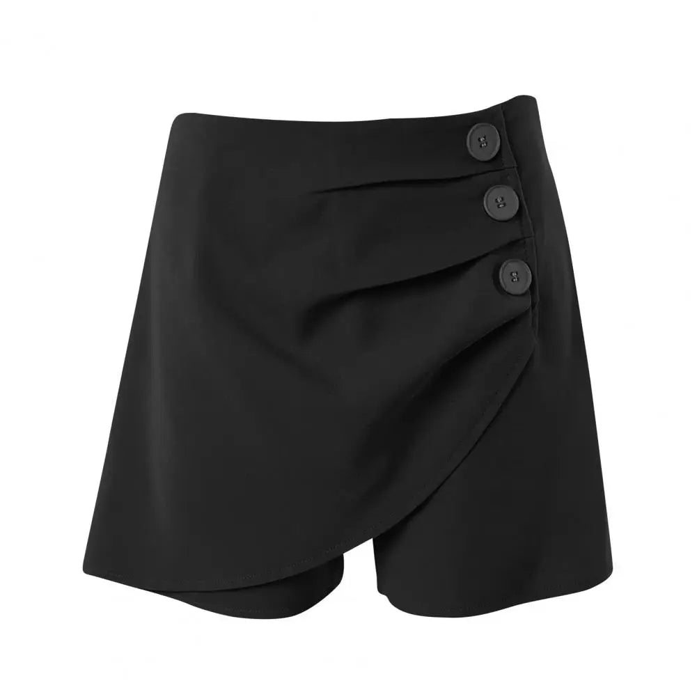 High Rise Ease Shorts — Women's Plain High Waist Shorts
