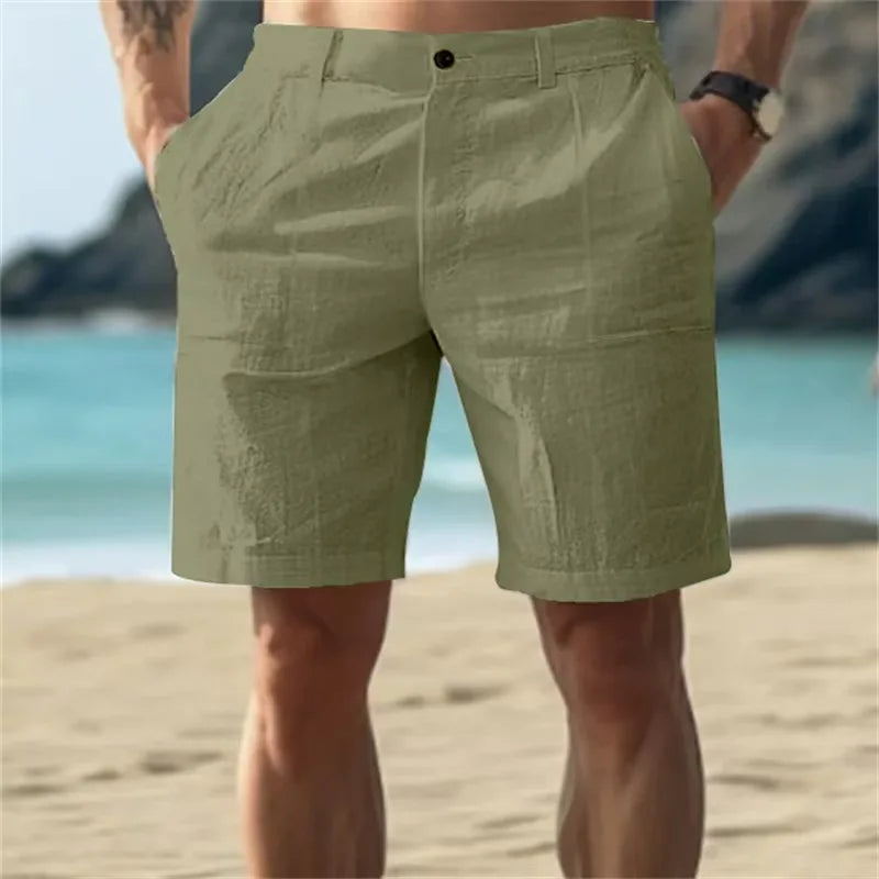Linen Flow Shorts — Breathable Cotton-Linen Shorts