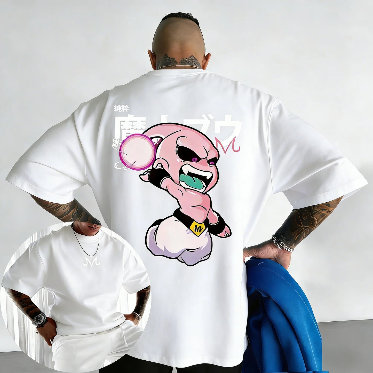 Retro Anime Print Cotton T-Shirt