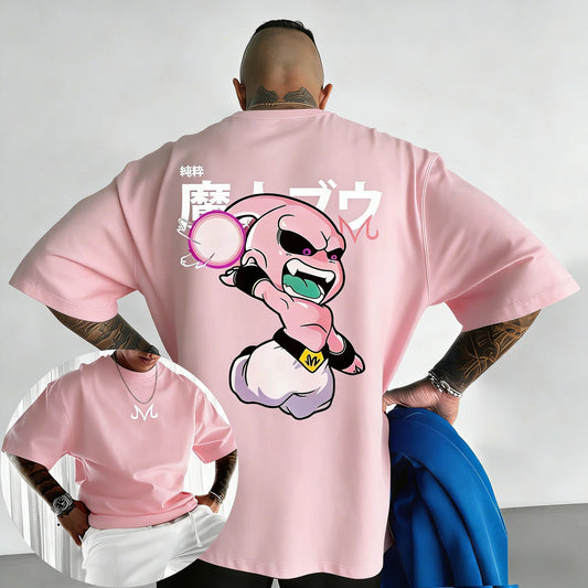 Retro Anime Print Cotton T-Shirt
