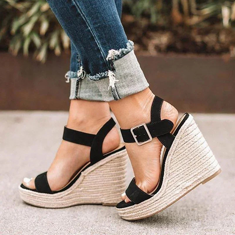 Wedge Platform Sandals, Plus Size