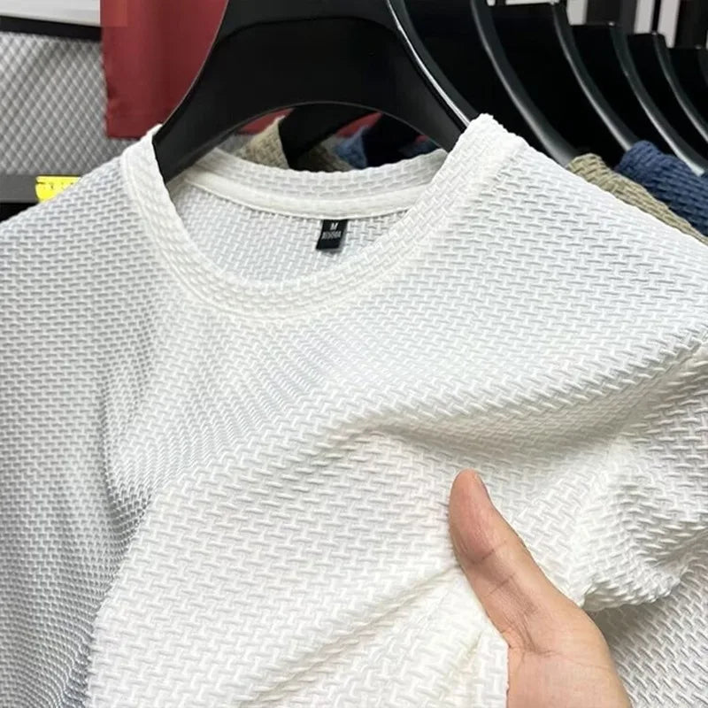 Mesh Cooling T-Shirt, Solid Color