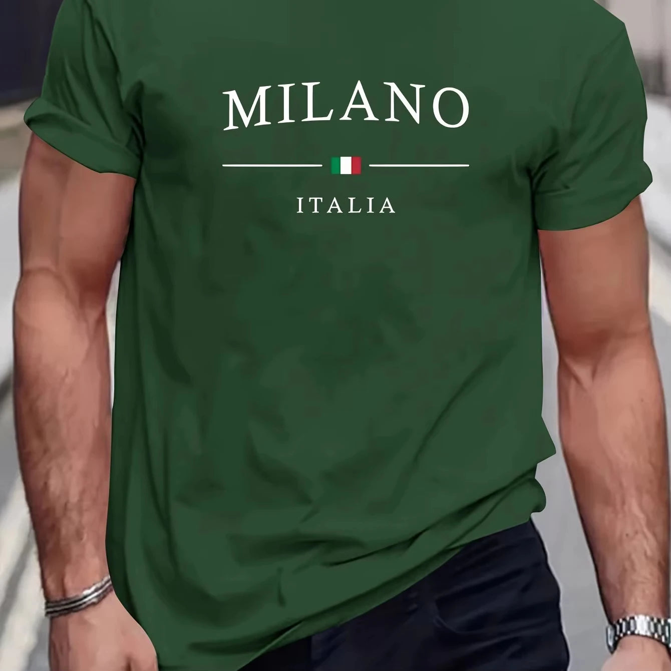 MILANO Print Cotton T-Shirt