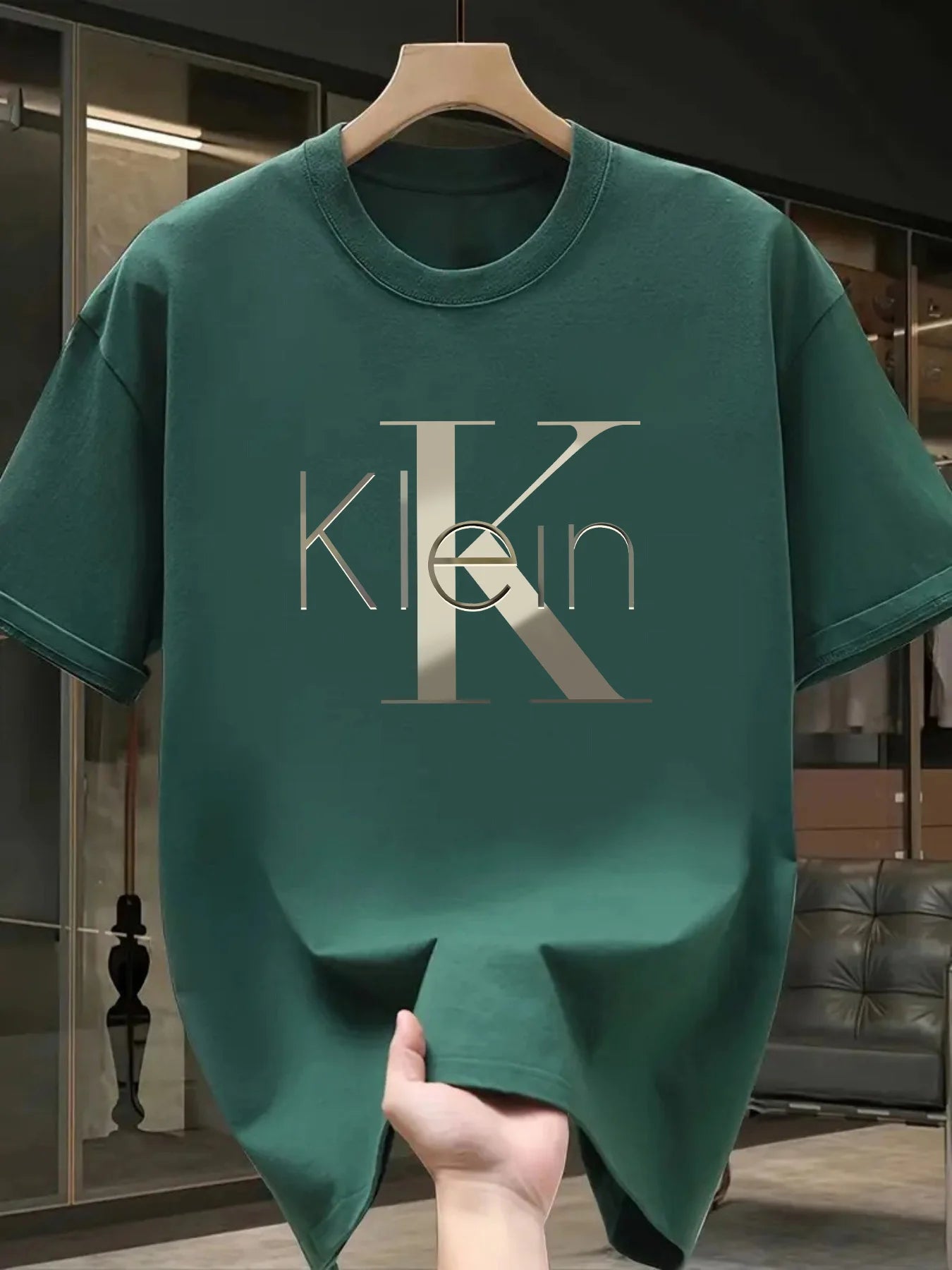 Metallic Graphic Tee, 100% Cotton