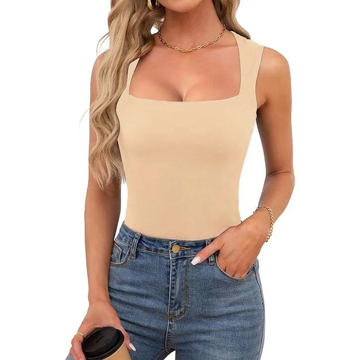 Square Neck Sleeveless Top