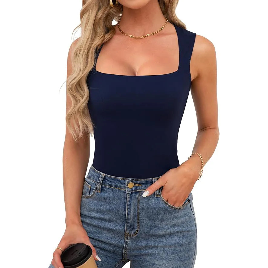 Square Neck Sleeveless Top