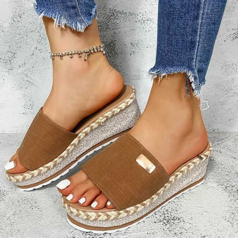 Thick Sole Platform Wedge Sandals