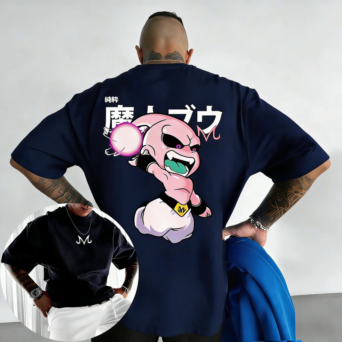 Retro Anime Print Cotton T-Shirt