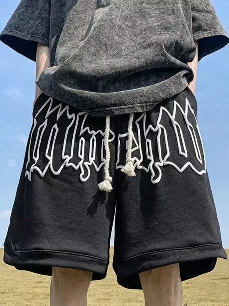 Printed Athletic Shorts, Streetwear