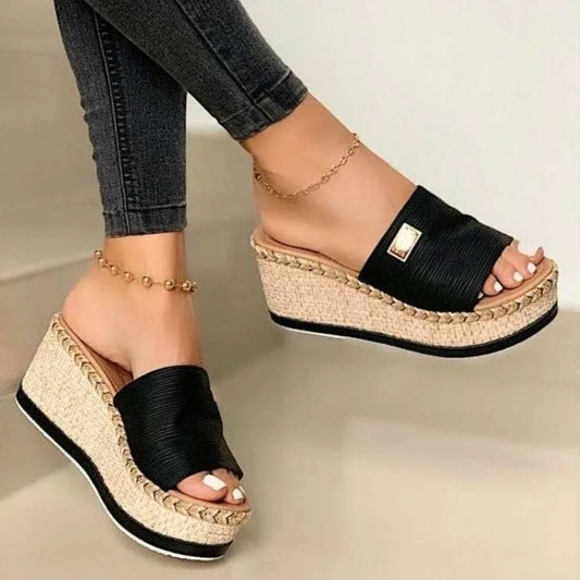 Thick Sole Platform Wedge Sandals