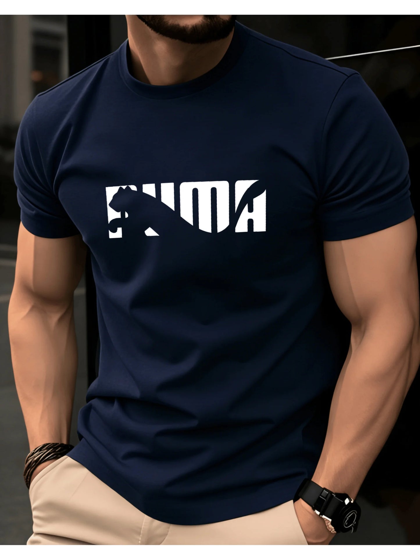 Printed Cotton T-Shirt, Loose Fit