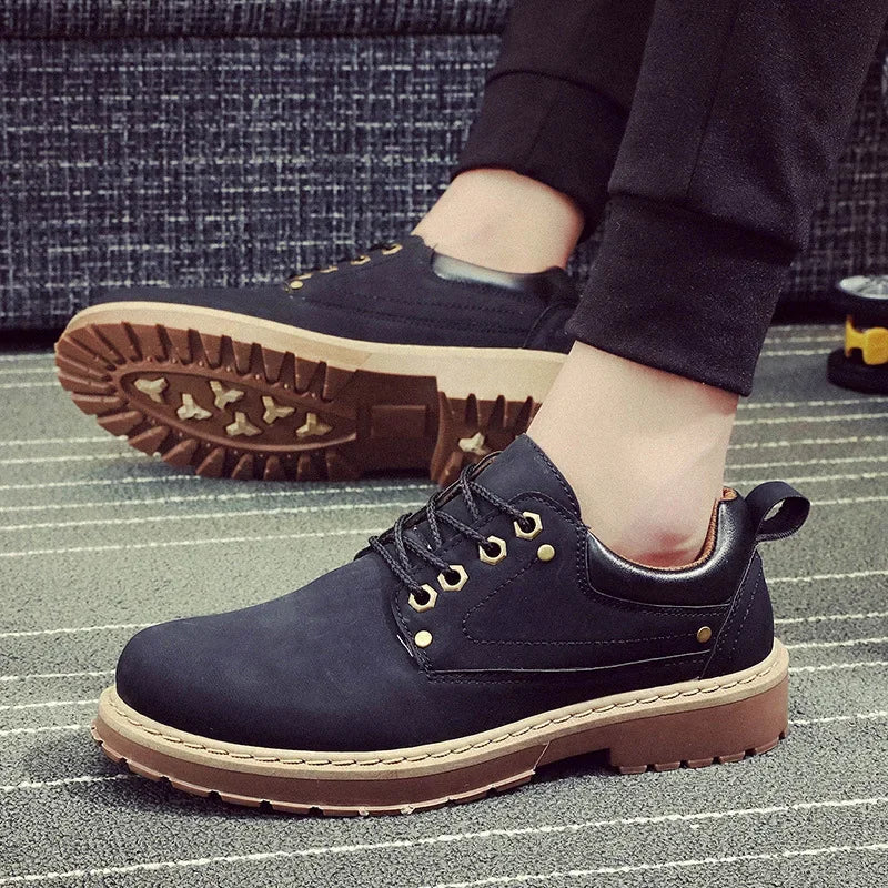 British-Style Leather Ankle Boots