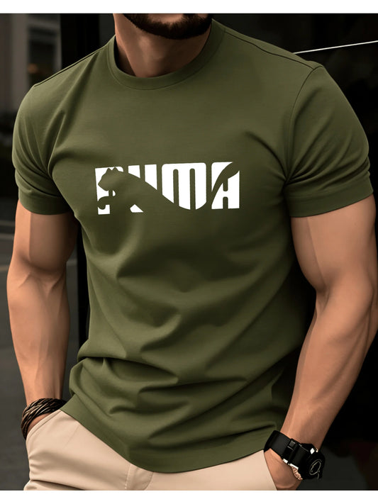 Printed Cotton T-Shirt, Loose Fit