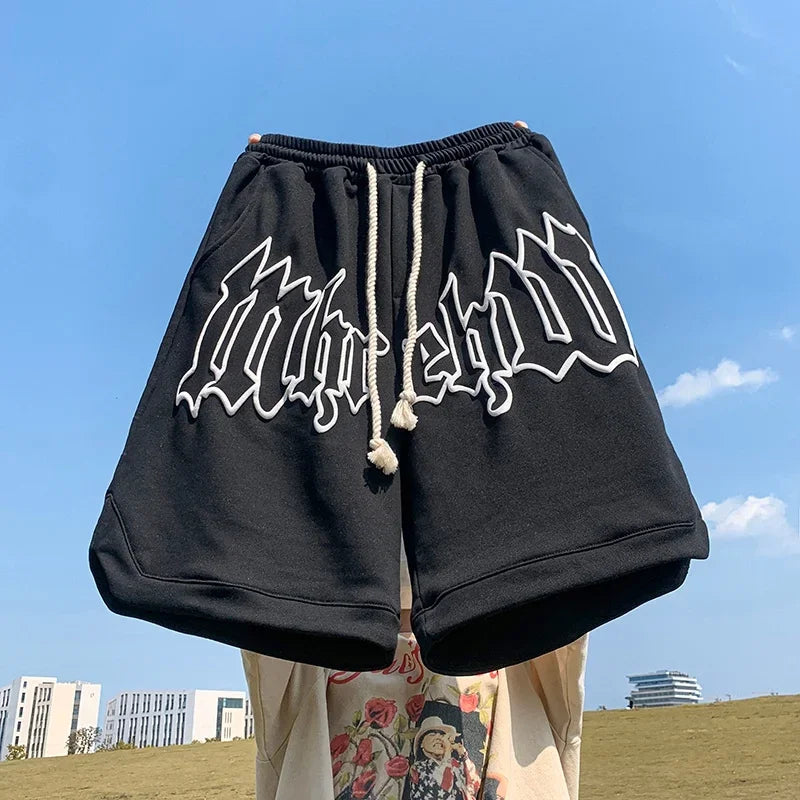 Printed Athletic Shorts, Streetwear