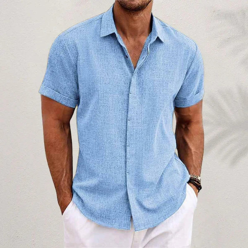 Camiseta Hombre Verano Ligera Transpirable – Camisa Casual Fresca Cómoda