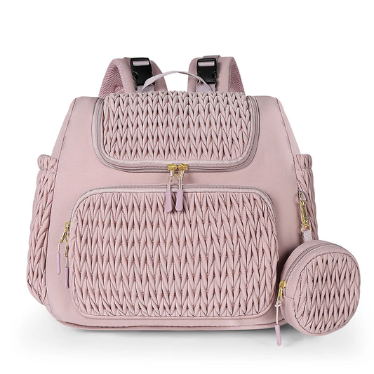 Buylor Large Capacity Mom Backpack Fashion Backpack for Mothers Baby Stroller Hanging Bag Mommy Totes Outdoor Travel Backpack